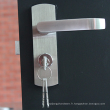 La sécurité de matériel d&#39;acier inoxydable de matériel de construction sur la serrure de serrure de porte de plat
